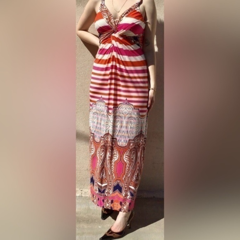 KELLY AND DIANE FLORAL SLEEVELESS DRESS SIZE 8